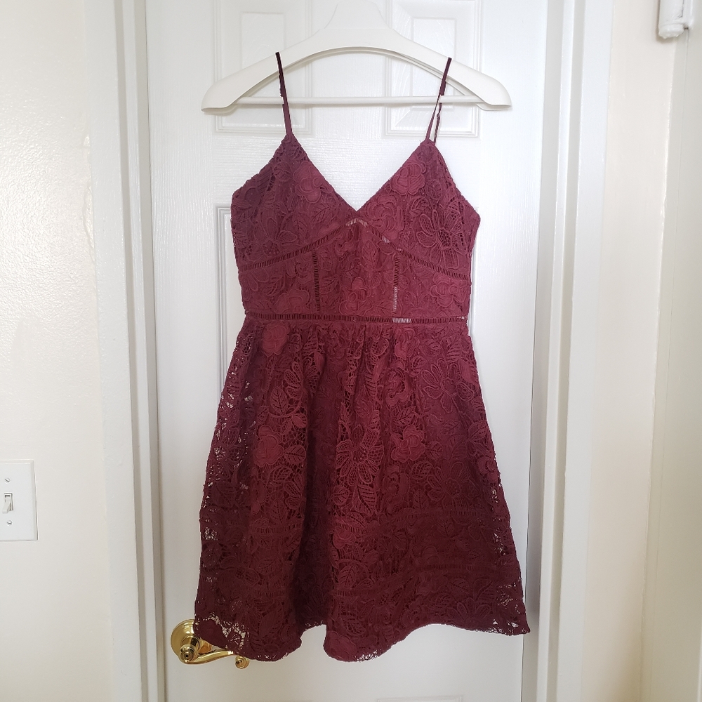 BB Dakota Holiday Red Cocktail Mini Dress